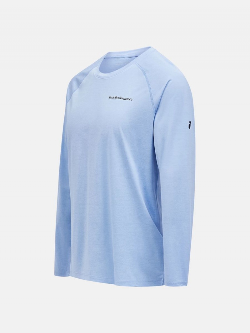 Peak Performance Fly Long Sleeve Men's T-Shirt Blue | XRX28-887