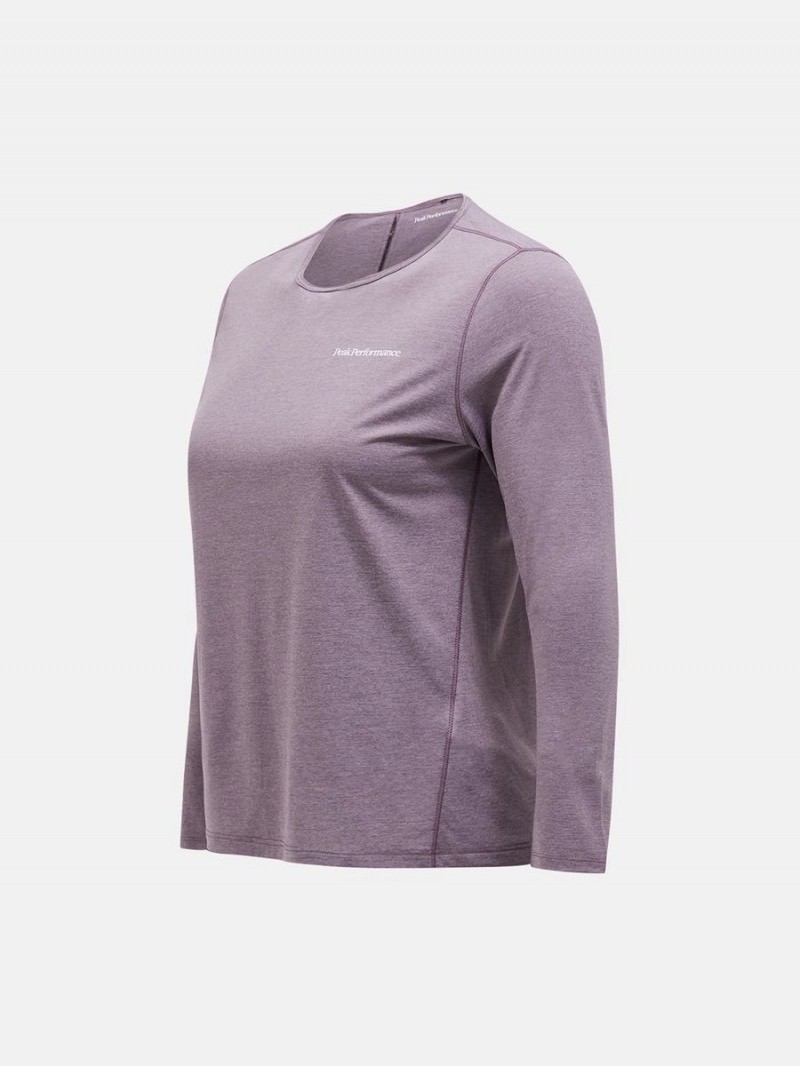 Peak Performance Fly Long Sleeve Women's T-Shirt Purple | OZL11-846