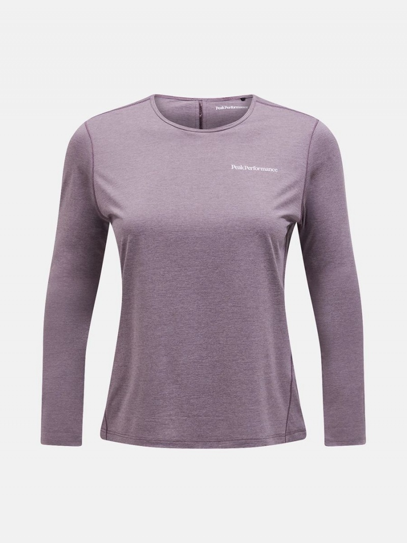 Peak Performance Fly Long Sleeve Women\'s T-Shirt Purple | OZL11-846