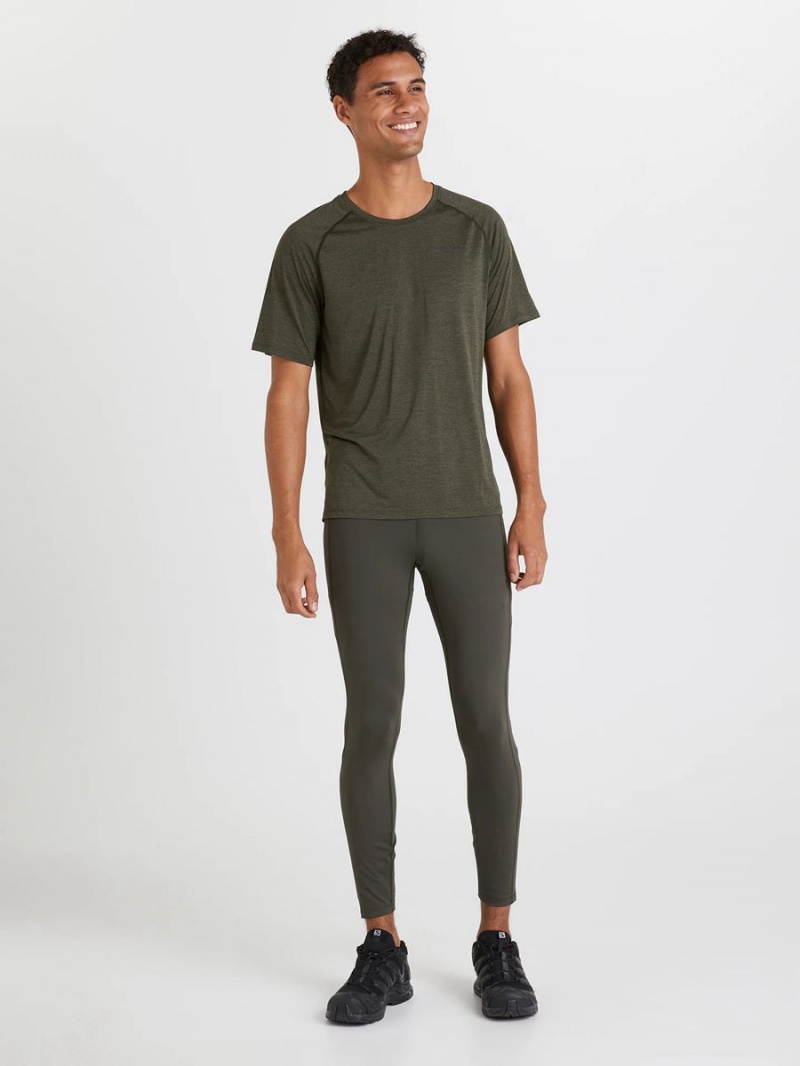 Peak Performance Fly Men's Leggings Olive | OHK03-196