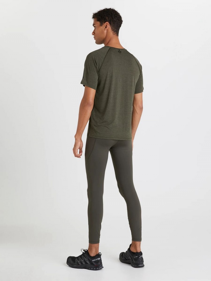 Peak Performance Fly Men's Leggings Olive | OHK03-196