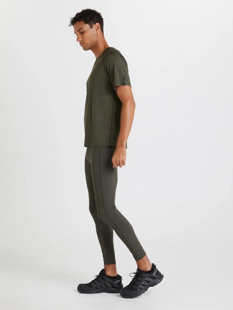 Peak Performance Fly Men's Leggings Olive | OHK03-196