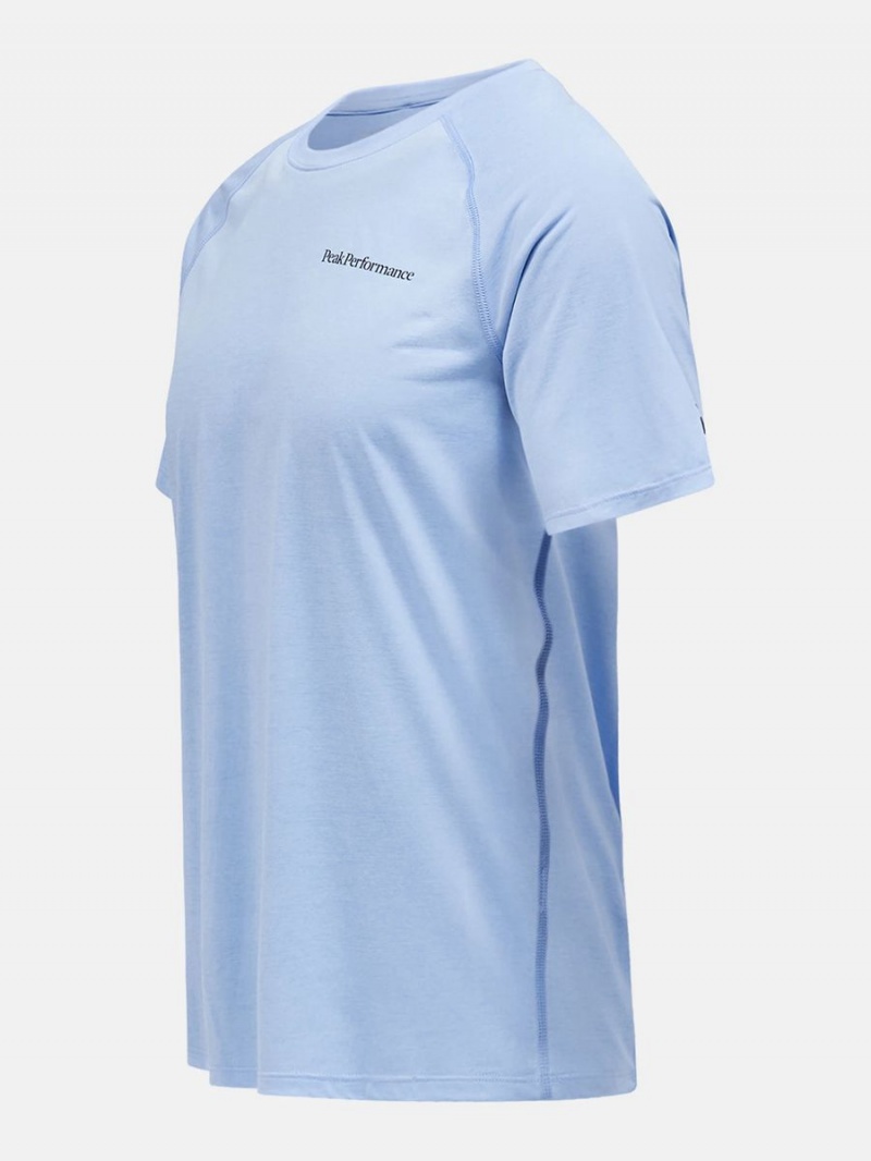 Peak Performance Fly Men's T-Shirt Blue | DEI43-128