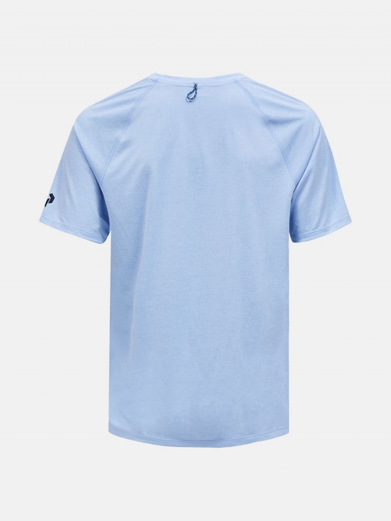 Peak Performance Fly Men's T-Shirt Blue | DEI43-128