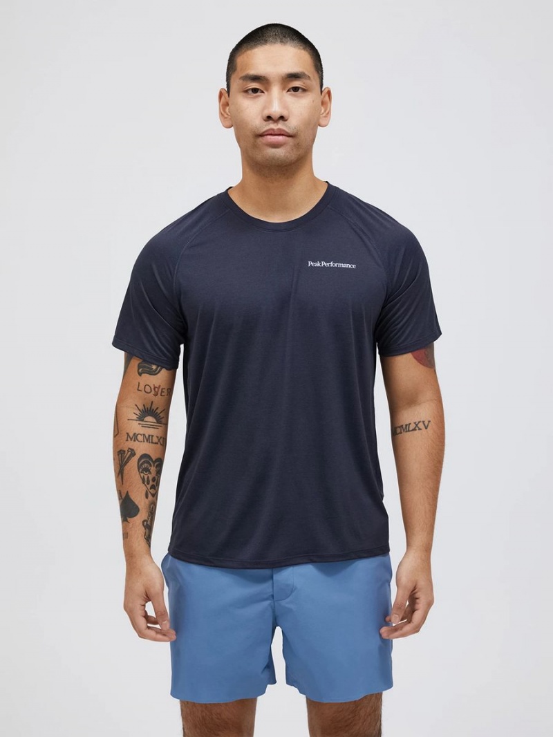 Peak Performance Fly Men's T-Shirt Navy | ISK07-924