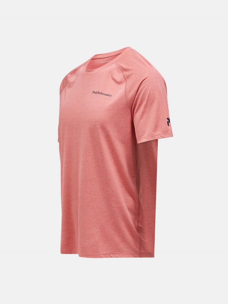 Peak Performance Fly Men's T-Shirt Pink | YQM81-455