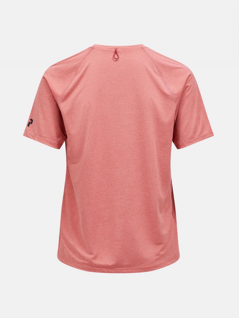 Peak Performance Fly Men's T-Shirt Pink | YQM81-455