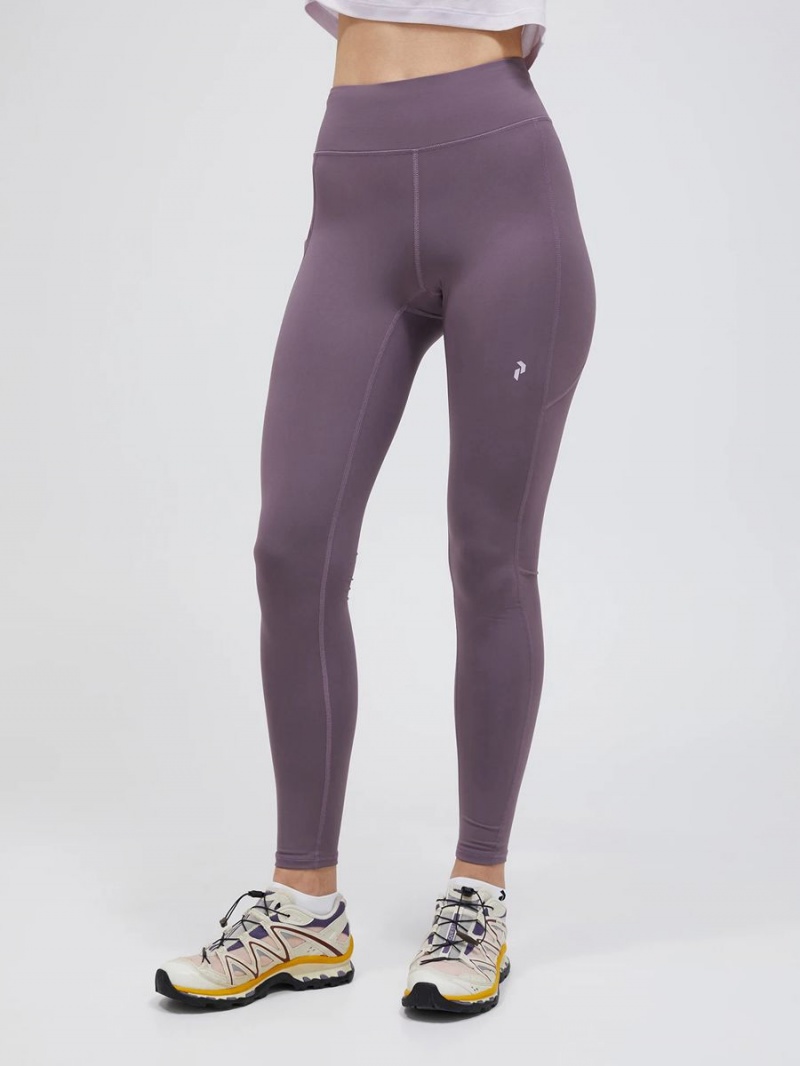 Peak Performance Fly Women's Leggings Purple | UYD98-787