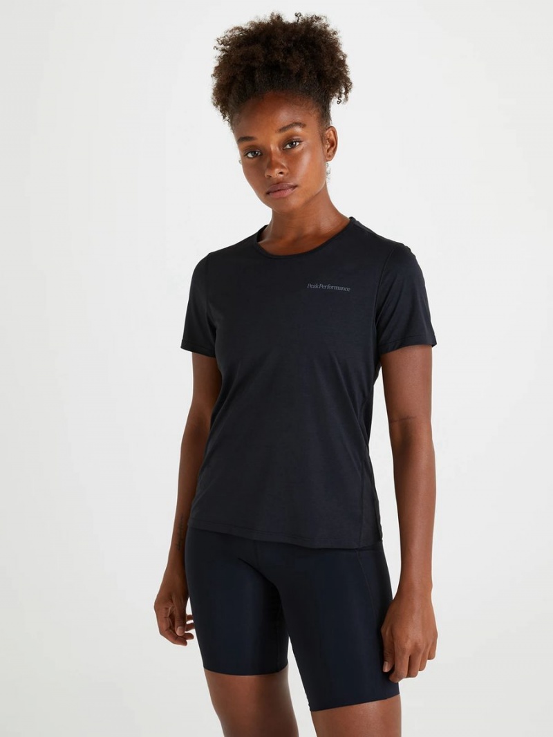 Peak Performance Fly Women's T-Shirt Black | HAI02-385