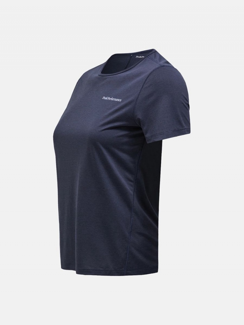 Peak Performance Fly Women's T-Shirt Navy | PEB69-058