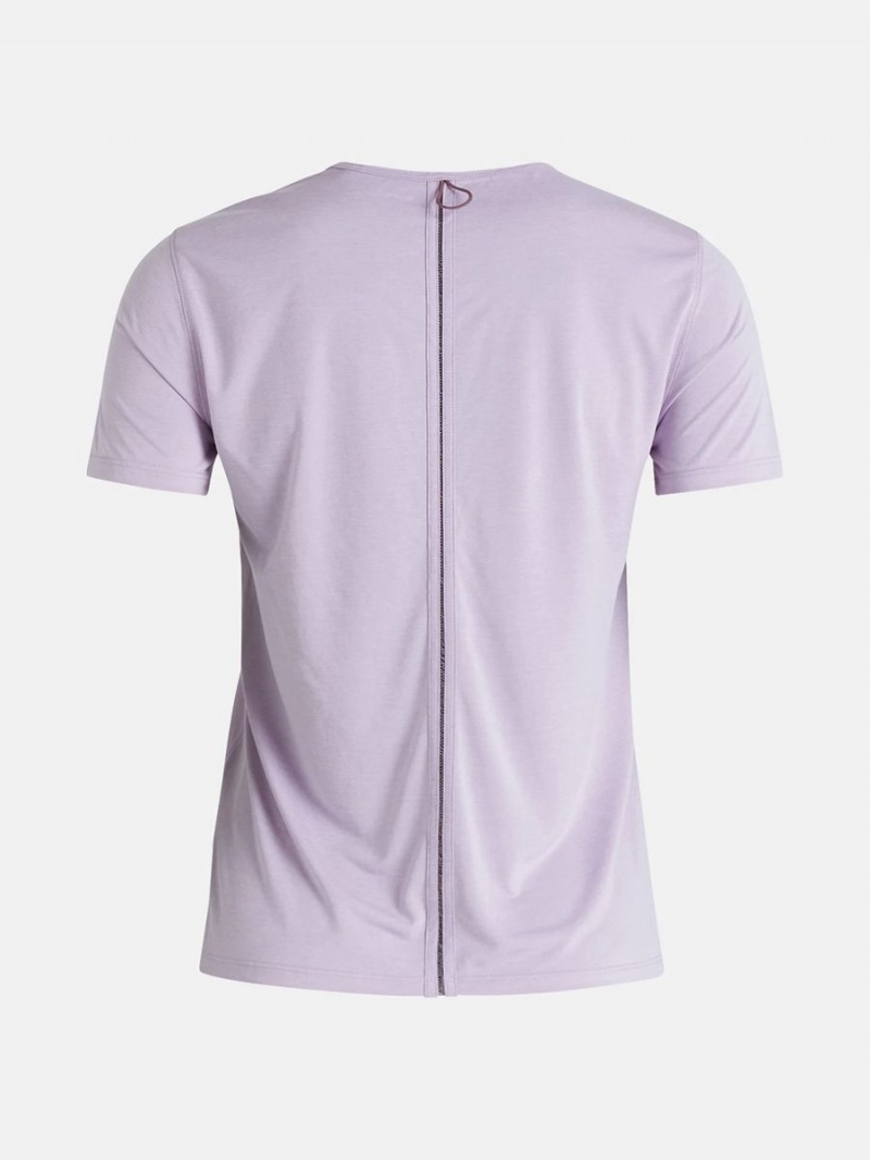 Peak Performance Fly Women's T-Shirt Pink | FQO15-393