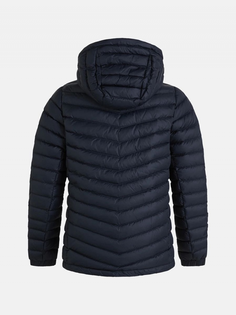 Peak Performance Frost Hood Kids' Down Jacket Black | NGF48-607