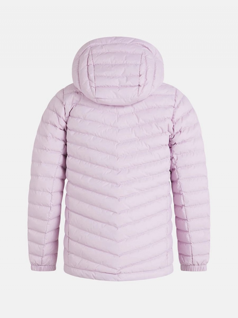 Peak Performance Frost Hood Kids' Down Jacket Pink / Pink | OXD64-462