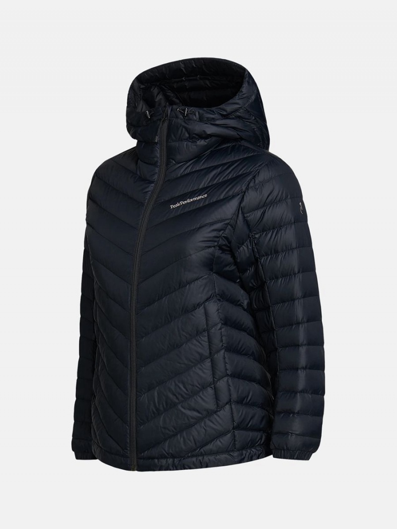 Peak Performance Frost Hood Women's Down Jacket Black | CNF76-070