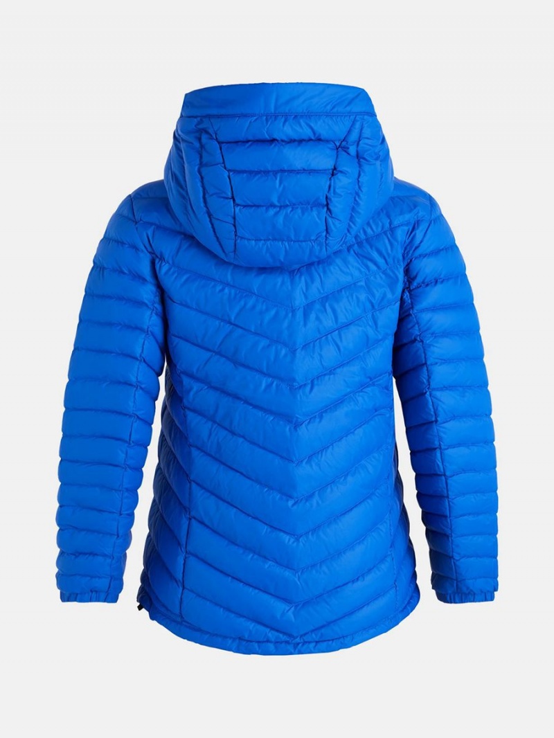 Peak Performance Frost Hood Women's Down Jacket Blue | LHC32-628