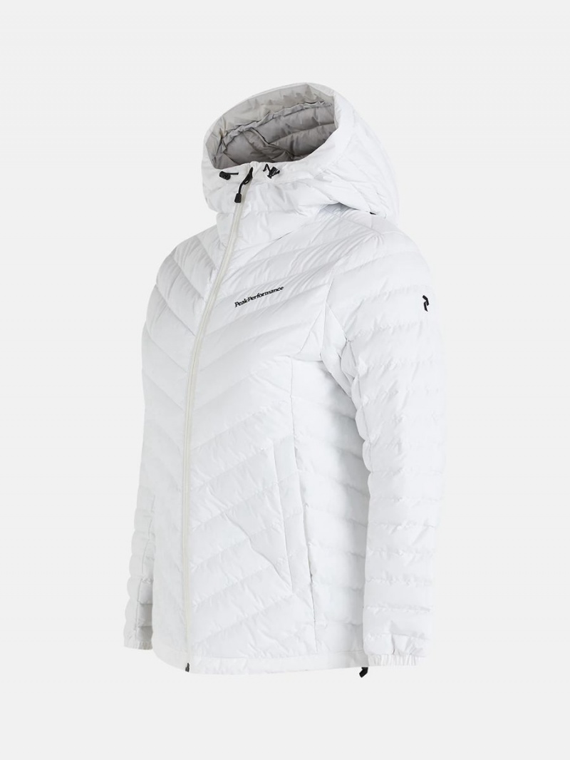 Peak Performance Frost Hood Women's Down Jacket White | YGZ83-103