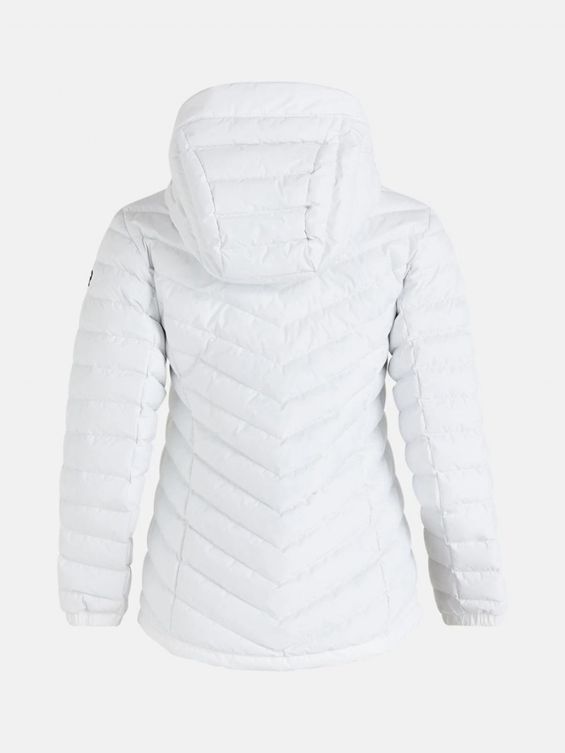 Peak Performance Frost Hood Women's Down Jacket White | YGZ83-103