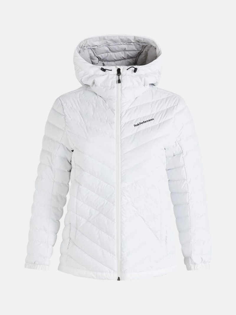 Peak Performance Frost Hood Women\'s Down Jacket White | YGZ83-103