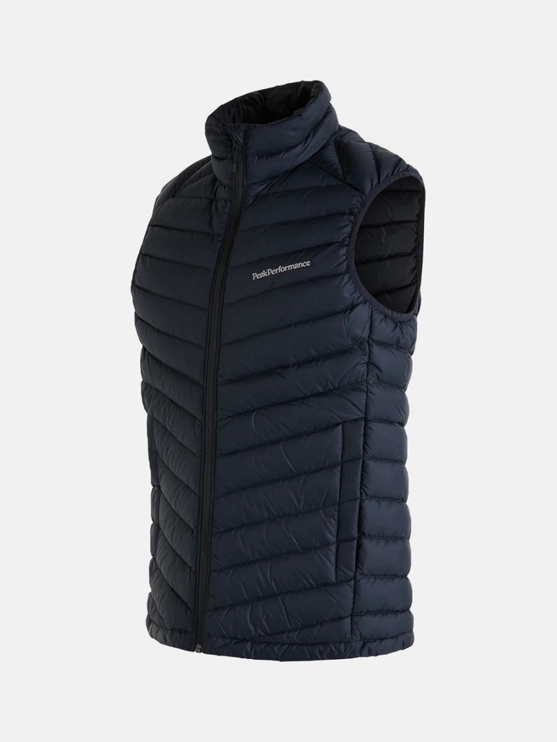 Peak Performance Frost Men's Down Vest Black | ESA89-079