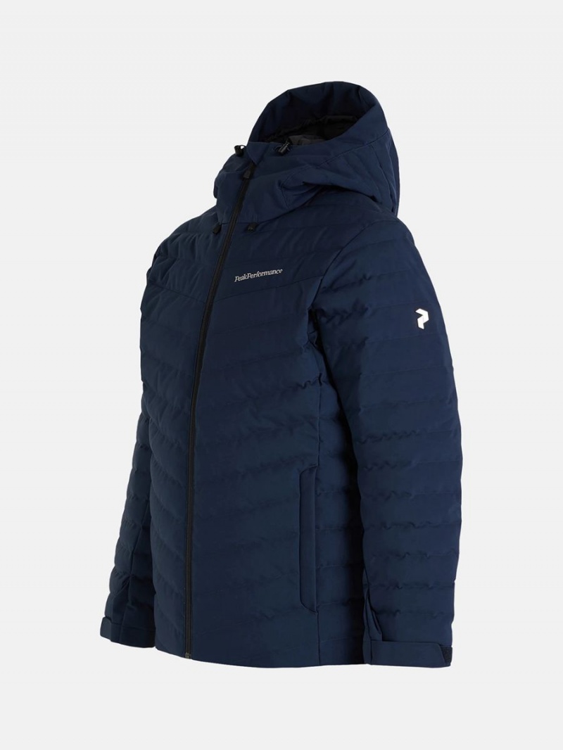 Peak Performance Frost Ski Men's Down Jacket Navy | URA09-808