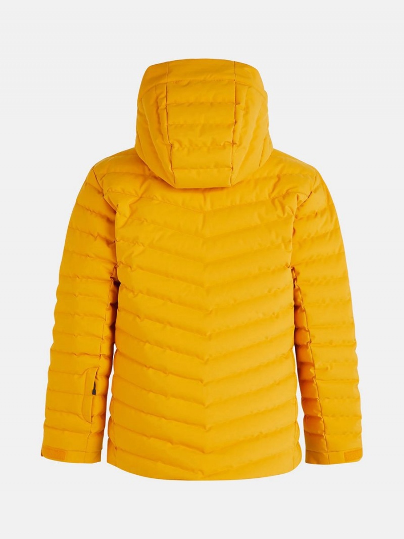 Peak Performance Frost Ski Men's Down Jacket Yellow | AND46-840