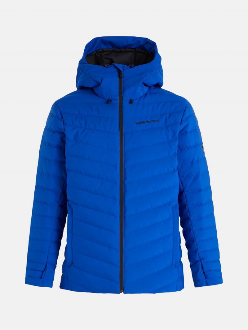 Peak Performance Frost Ski Men\'s Down Jacket Blue | JYI95-347