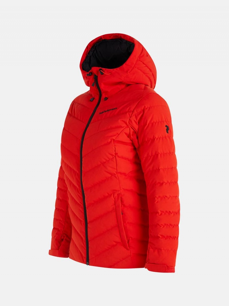 Peak Performance Frost Ski Women's Down Jacket Red | GYZ74-164