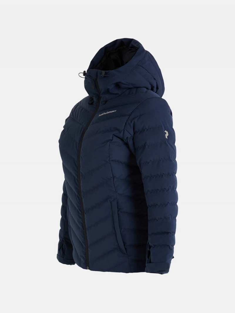 Peak Performance Frost Ski Women's Down Jacket Navy | JIX19-269