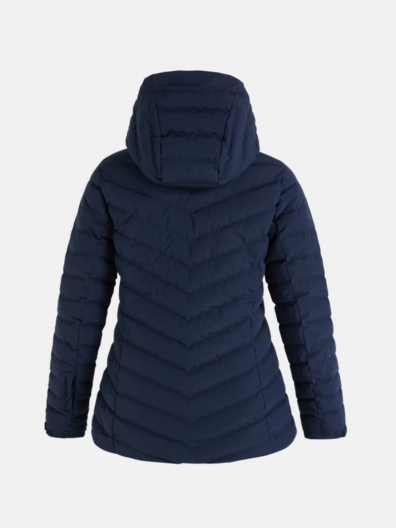 Peak Performance Frost Ski Women's Down Jacket Navy | JIX19-269