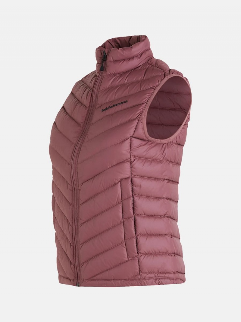 Peak Performance Frost Women's Down Vest Pink | SXV43-599