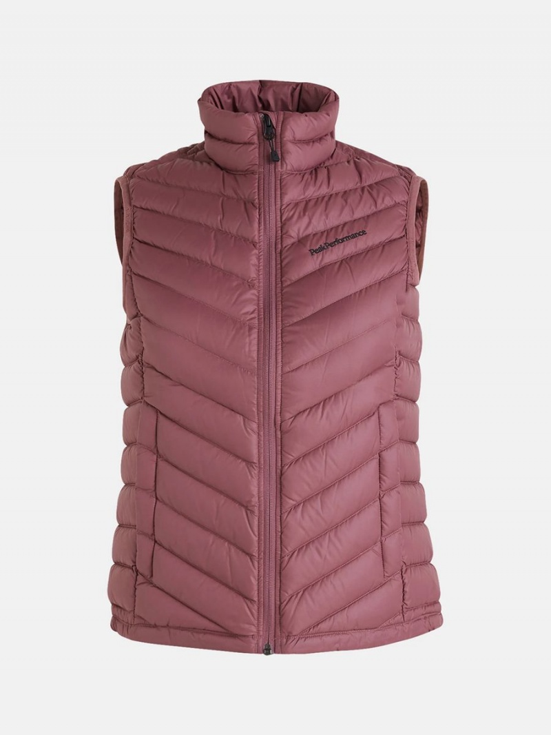 Peak Performance Frost Women\'s Down Vest Pink | SXV43-599