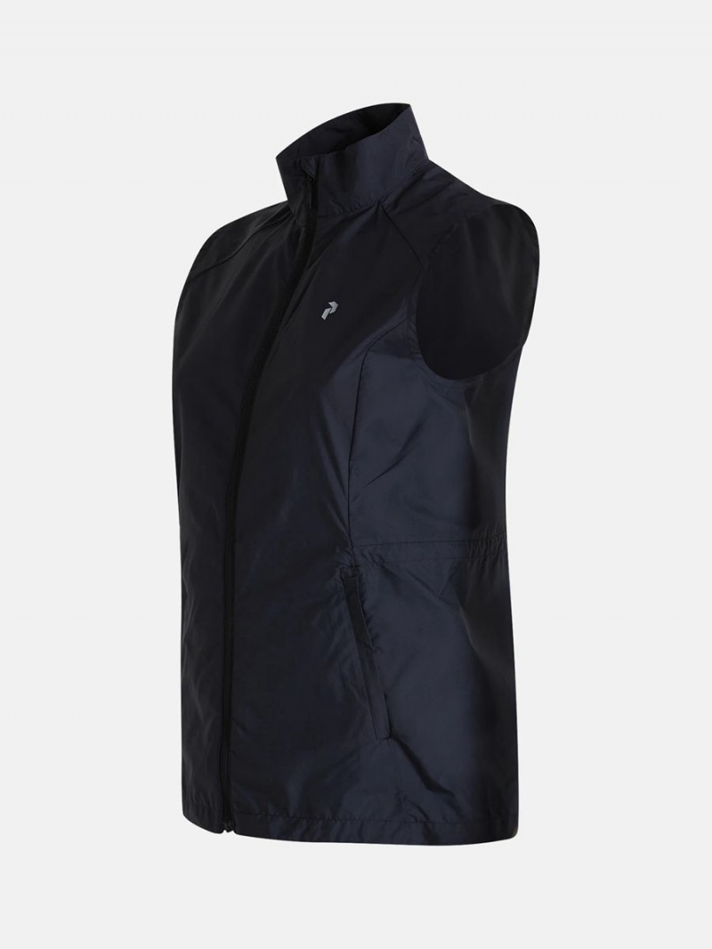 Peak Performance Golf Women's Wind Vest Black | FSZ89-144