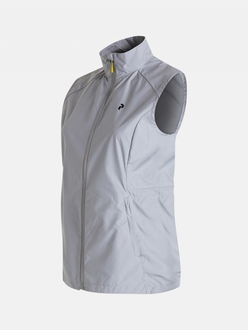 Peak Performance Golf Women's Wind Vest Grey | KEW11-039