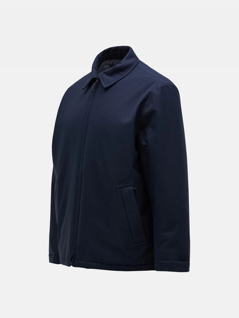 Peak Performance Gore-Tex 2L Padded Men's Jacket Navy | PRA10-937