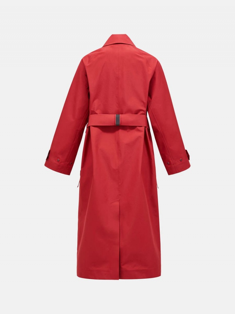 Peak Performance Gore-Tex 3L Women's Raincoat Red | FVD38-983