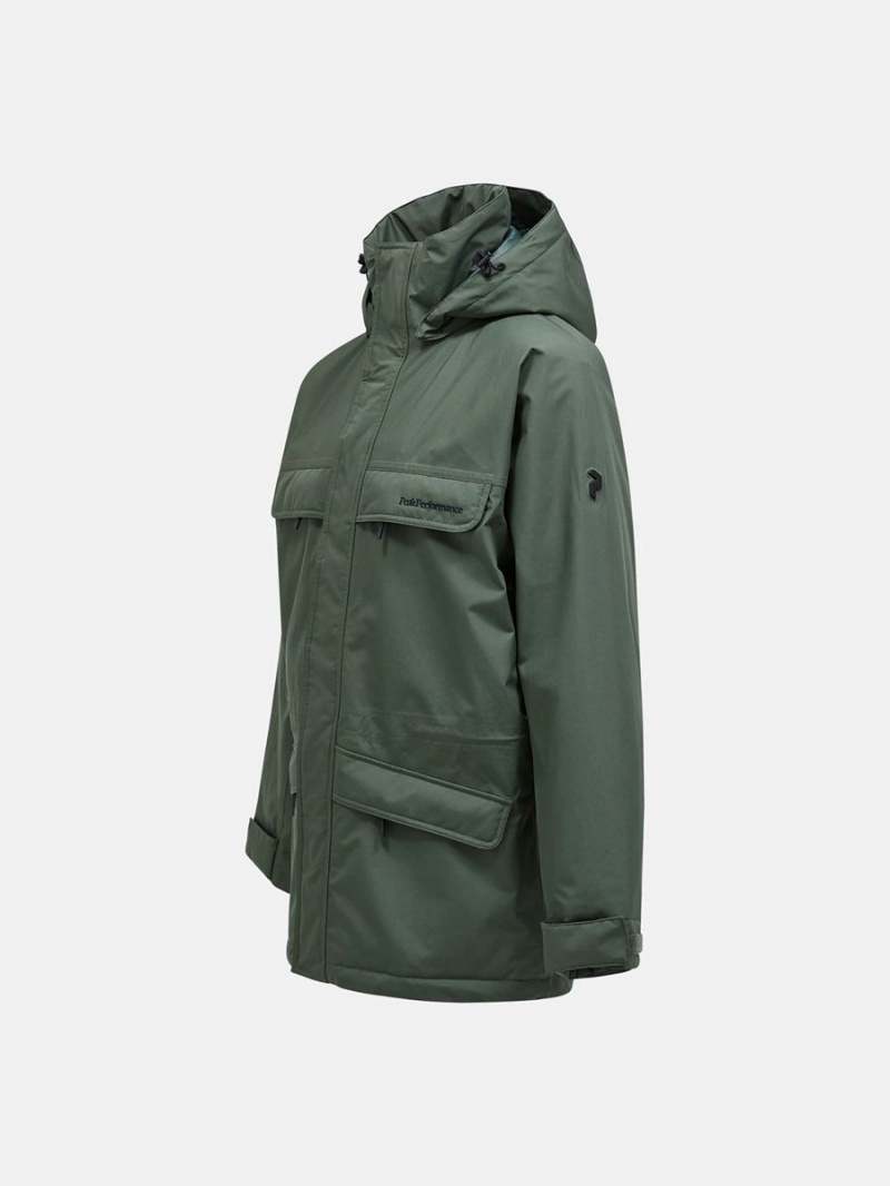 Peak Performance Gore-Tex Insulated 2L Parka Men's Jacket Green | NHV97-944