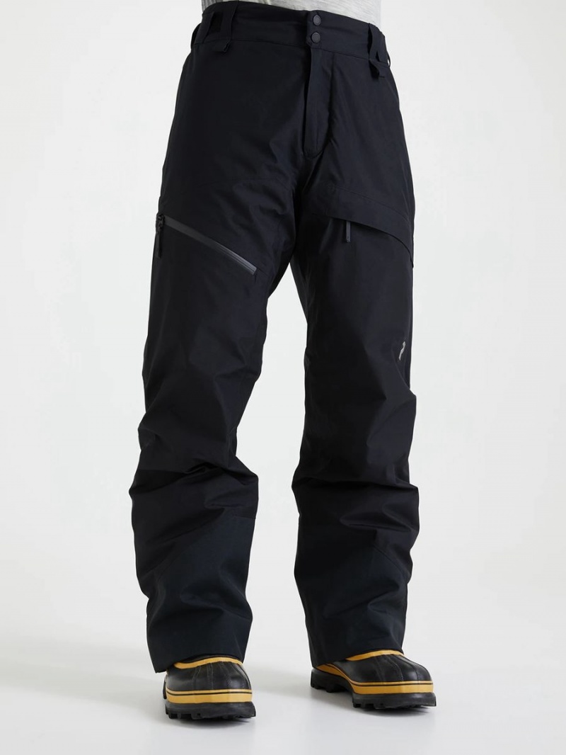 Peak Performance Gravity Gore-Tex 2L Men's Ski Pants Black | ZXB21-216