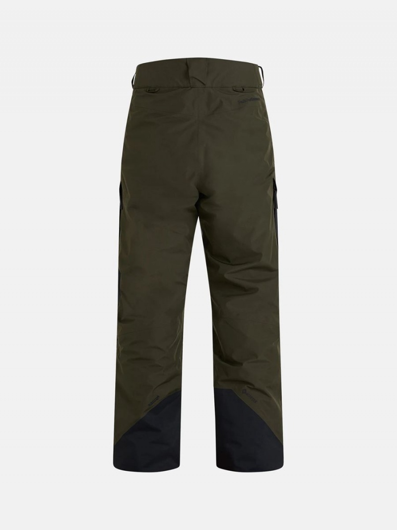 Peak Performance Gravity Gore-Tex 2L Men's Ski Pants Green / Black | WWD38-875