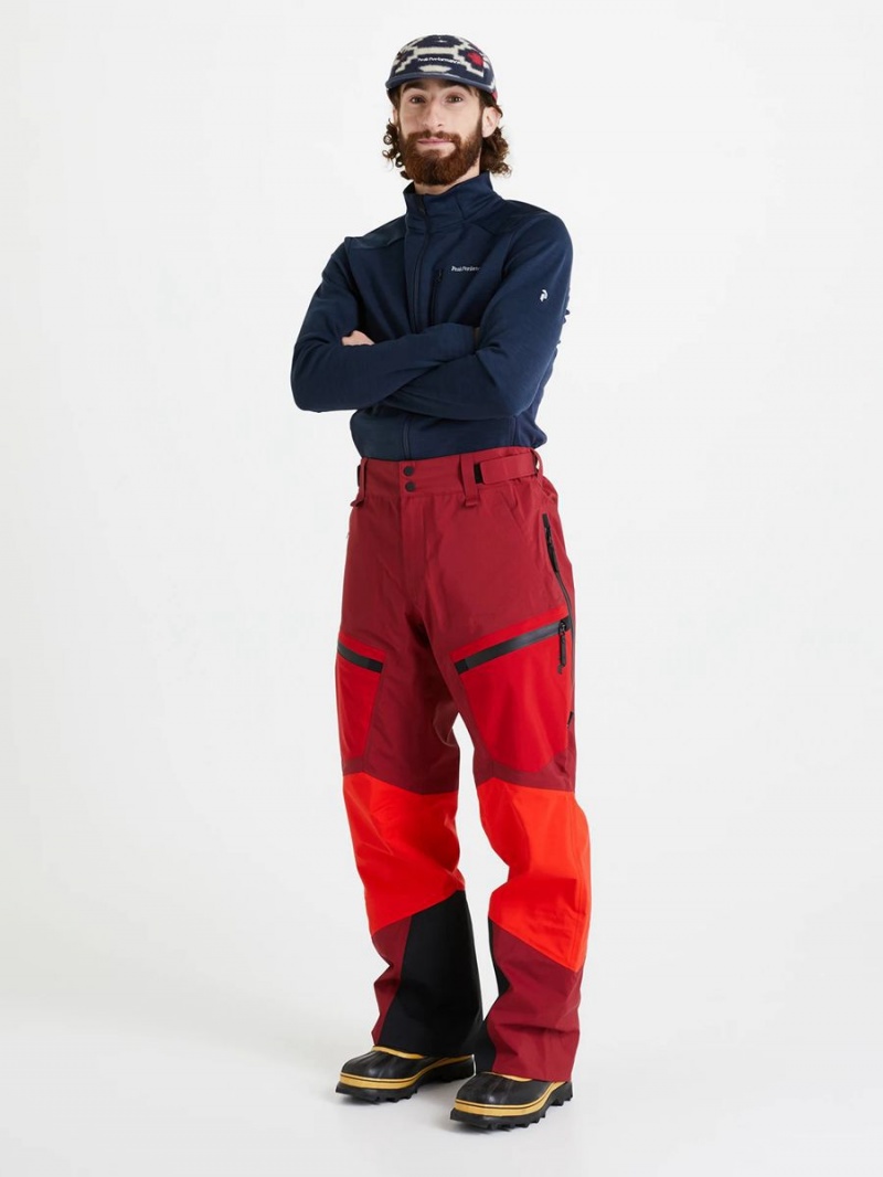 Peak Performance Gravity Gore-Tex 3L Men's Ski Pants Red / Red | LNX90-820