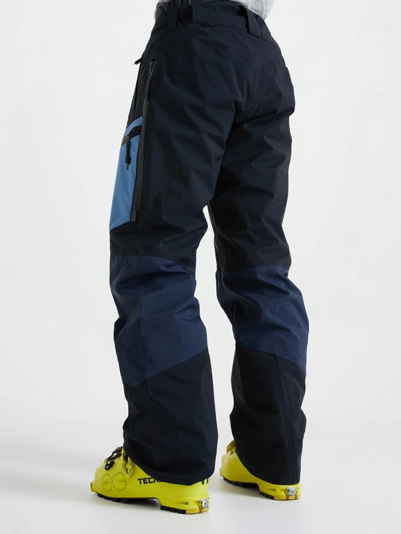 Peak Performance Gravity Gore-Tex 3L Men's Ski Pants Navy / Black / Blue | IBI37-282