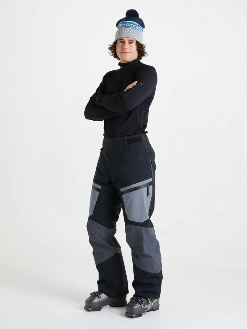 Peak Performance Gravity Gore-Tex 3L Men's Ski Pants Black / Grey | YHM85-122