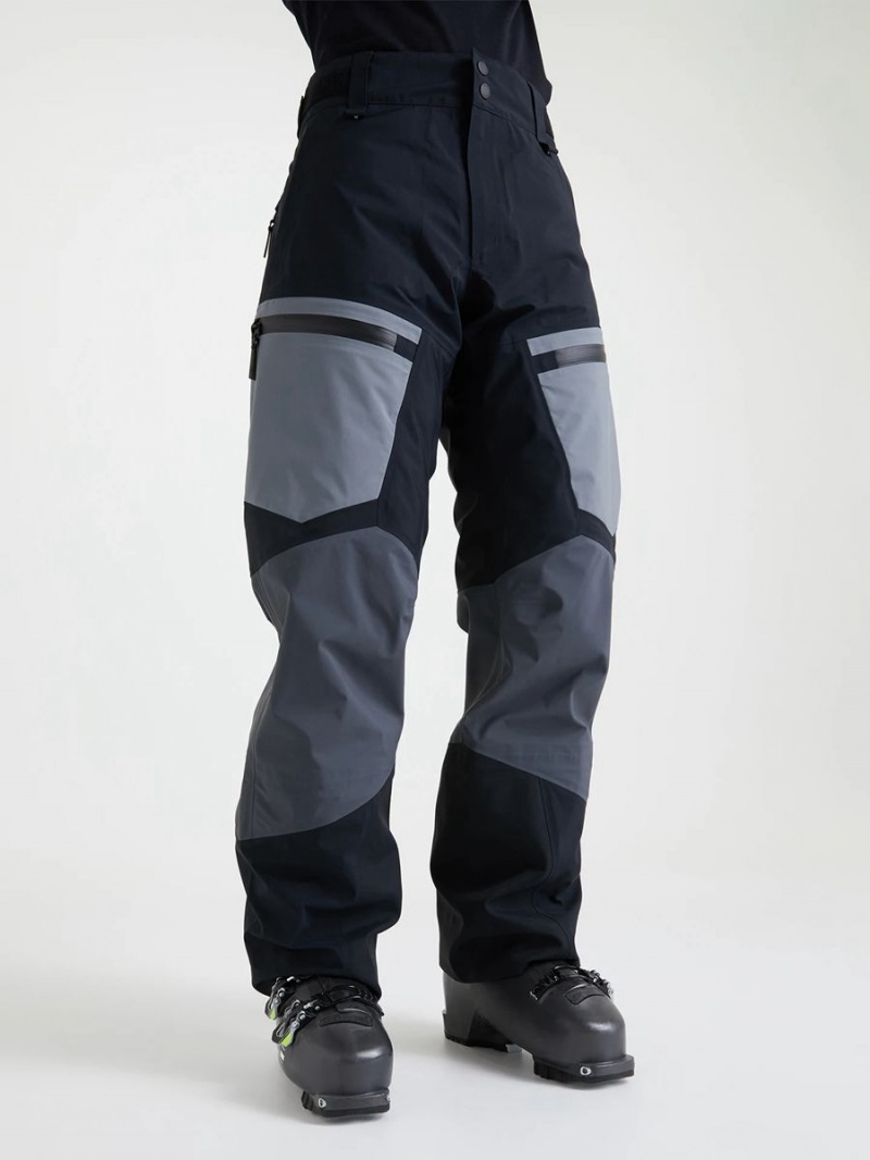 Peak Performance Gravity Gore-Tex 3L Men's Ski Pants Black / Grey | YHM85-122