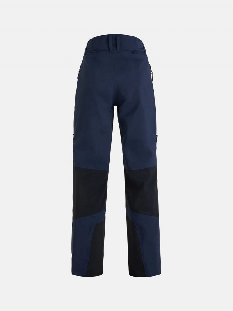 Peak Performance Gravity Gore-Tex 3L Women's Ski Pants Navy / Blue / Black | YCS63-659