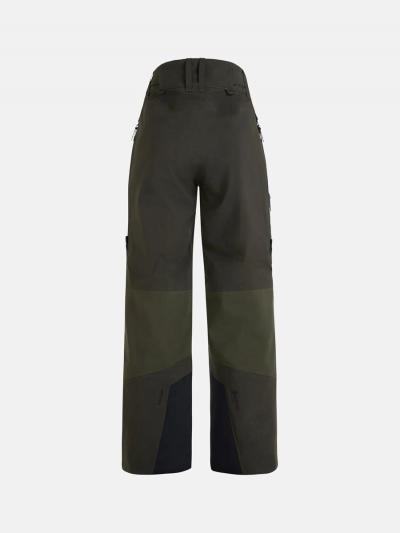 Peak Performance Gravity Gore-Tex 3L Women's Ski Pants Olive / Green | BYY83-748