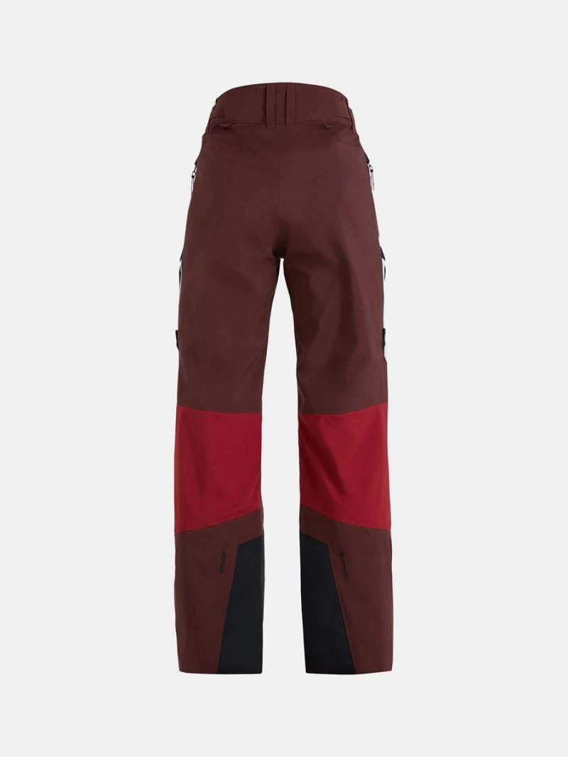 Peak Performance Gravity Gore-Tex 3L Women's Ski Pants Burgundy / Pink / Red | KJE29-184