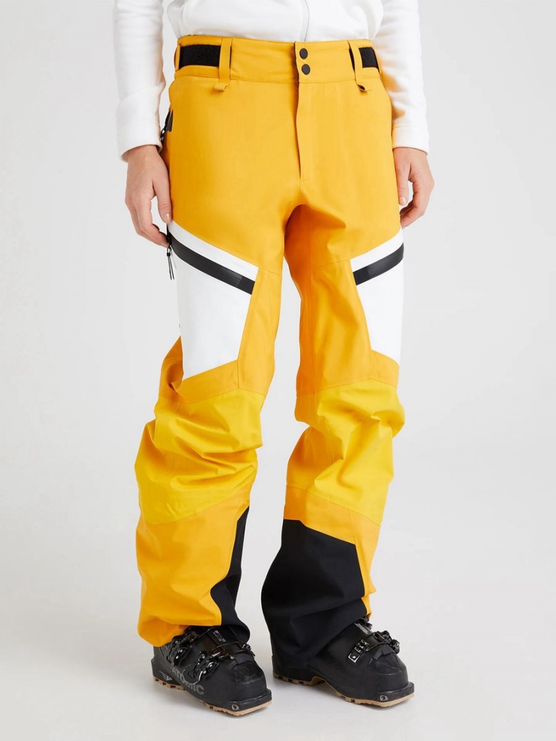 Peak Performance Gravity Gore-Tex 3L Women's Ski Pants Yellow / White | ZSD50-586