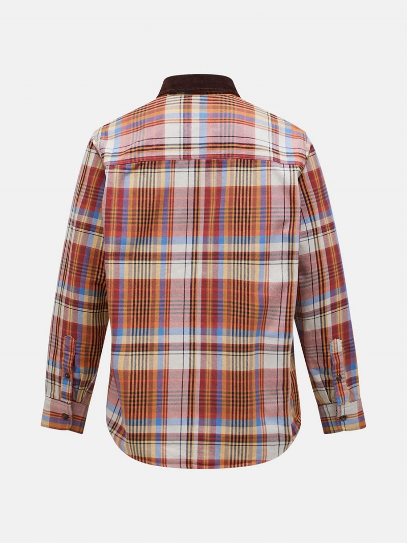 Peak Performance Heavy Cotton Men's Shirt Multicolor | JGK68-879