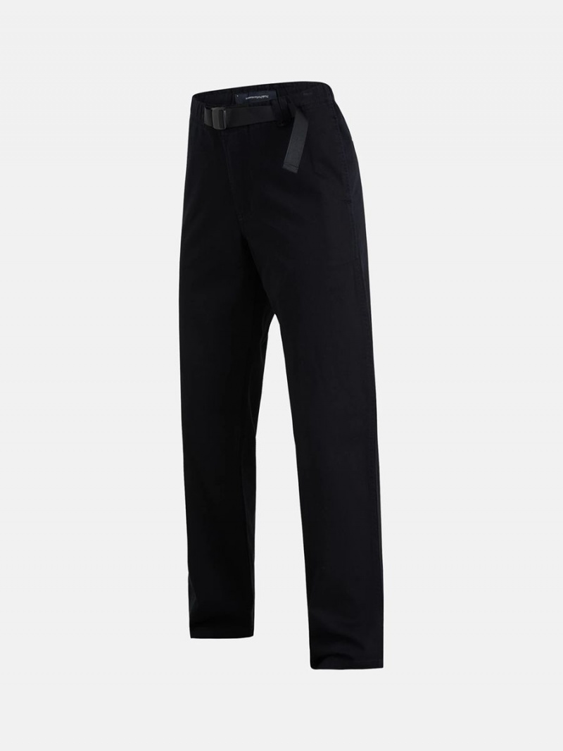 Peak Performance Heavy Cotton Women's Pants Black | REG31-376