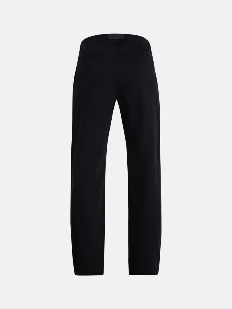 Peak Performance Heavy Cotton Women's Pants Black | REG31-376