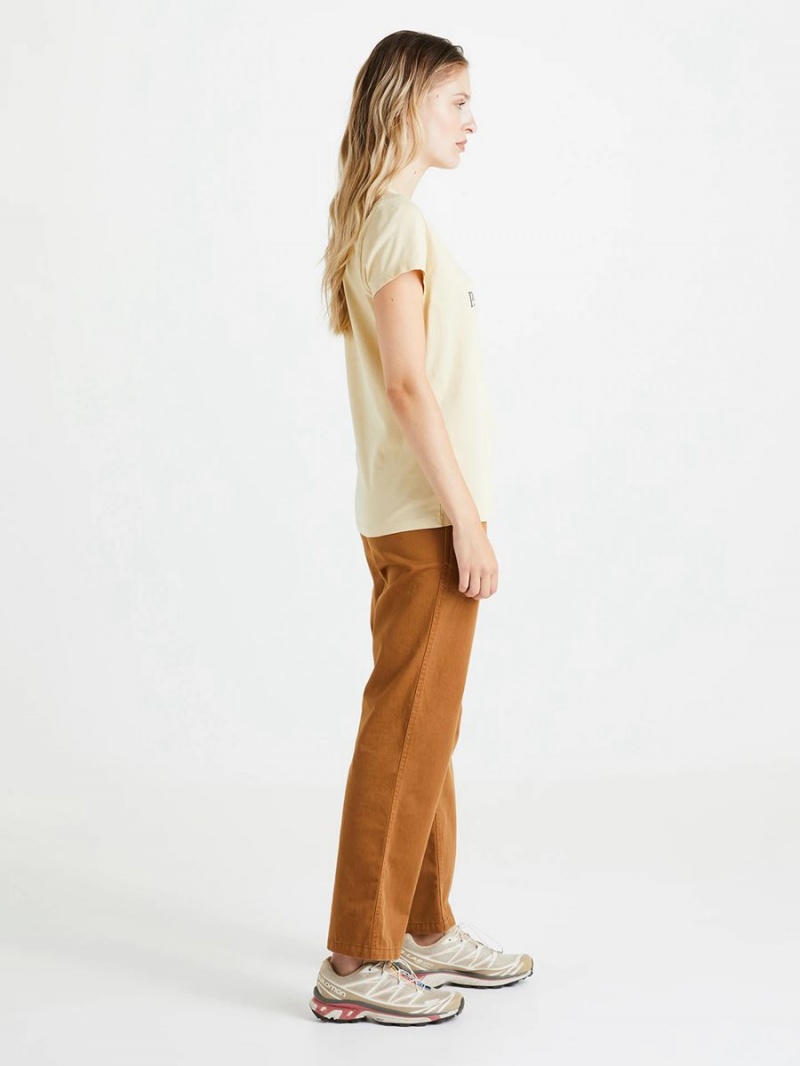 Peak Performance Heavy Cotton Women's Pants Brown | LEQ29-565